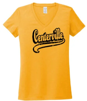 Ladies V Neck Tri-Blend Tee - JHM24