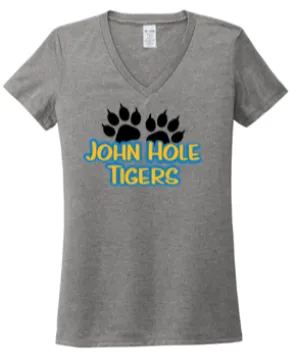 Ladies V Neck Tri-Blend Tee - JHM24