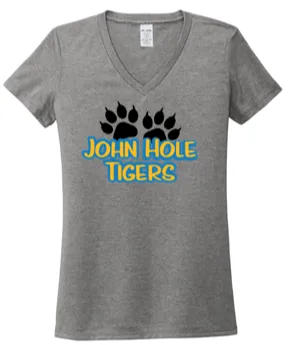 Ladies V Neck Tri-Blend Tee - JHM24
