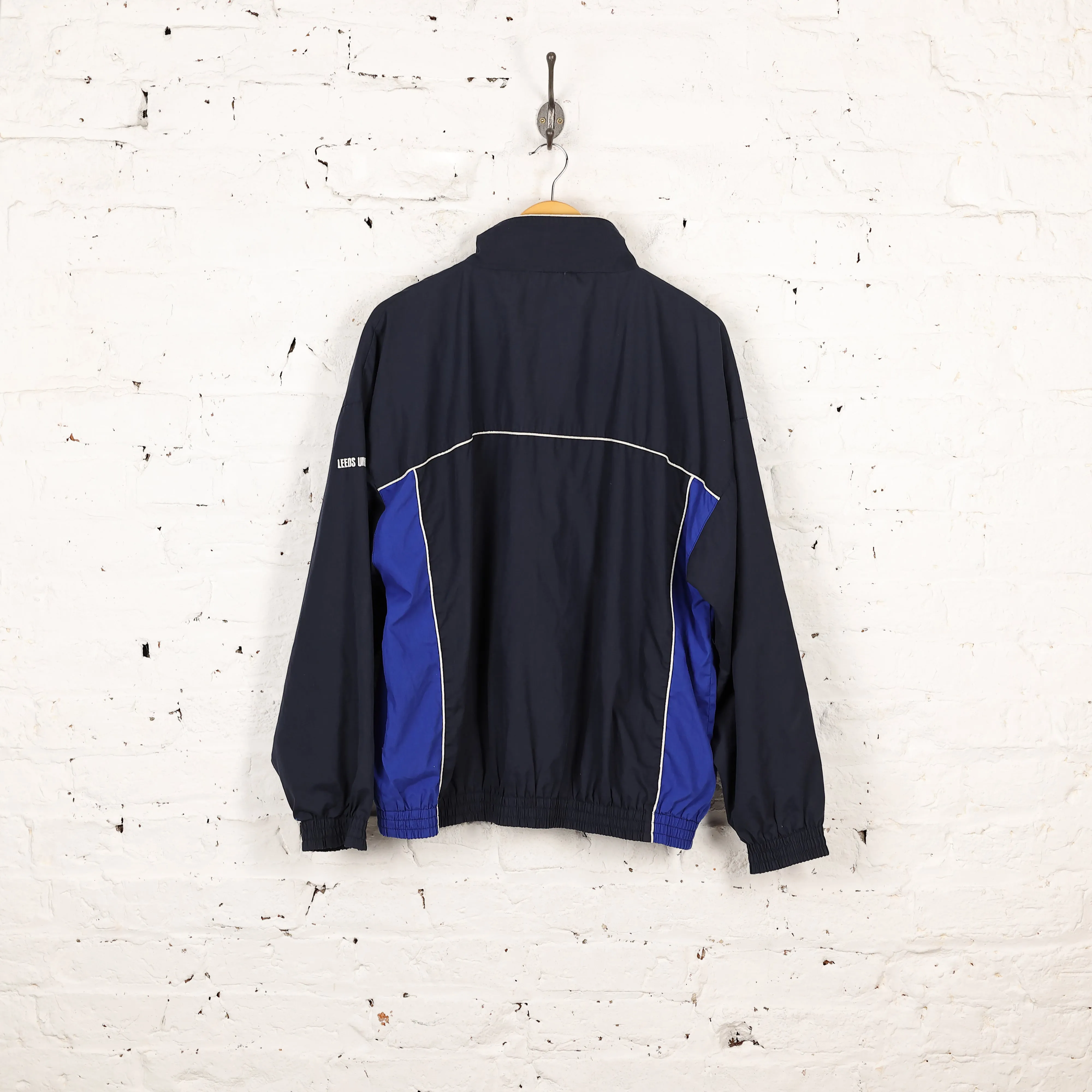 Leeds United Football Tracksuit Top Jacket - Blue - M