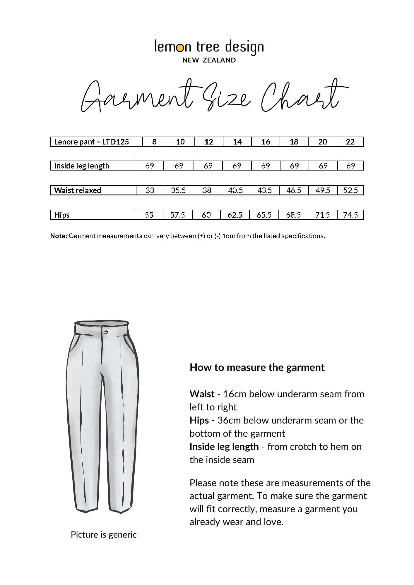 Lenore Pant - Gingham