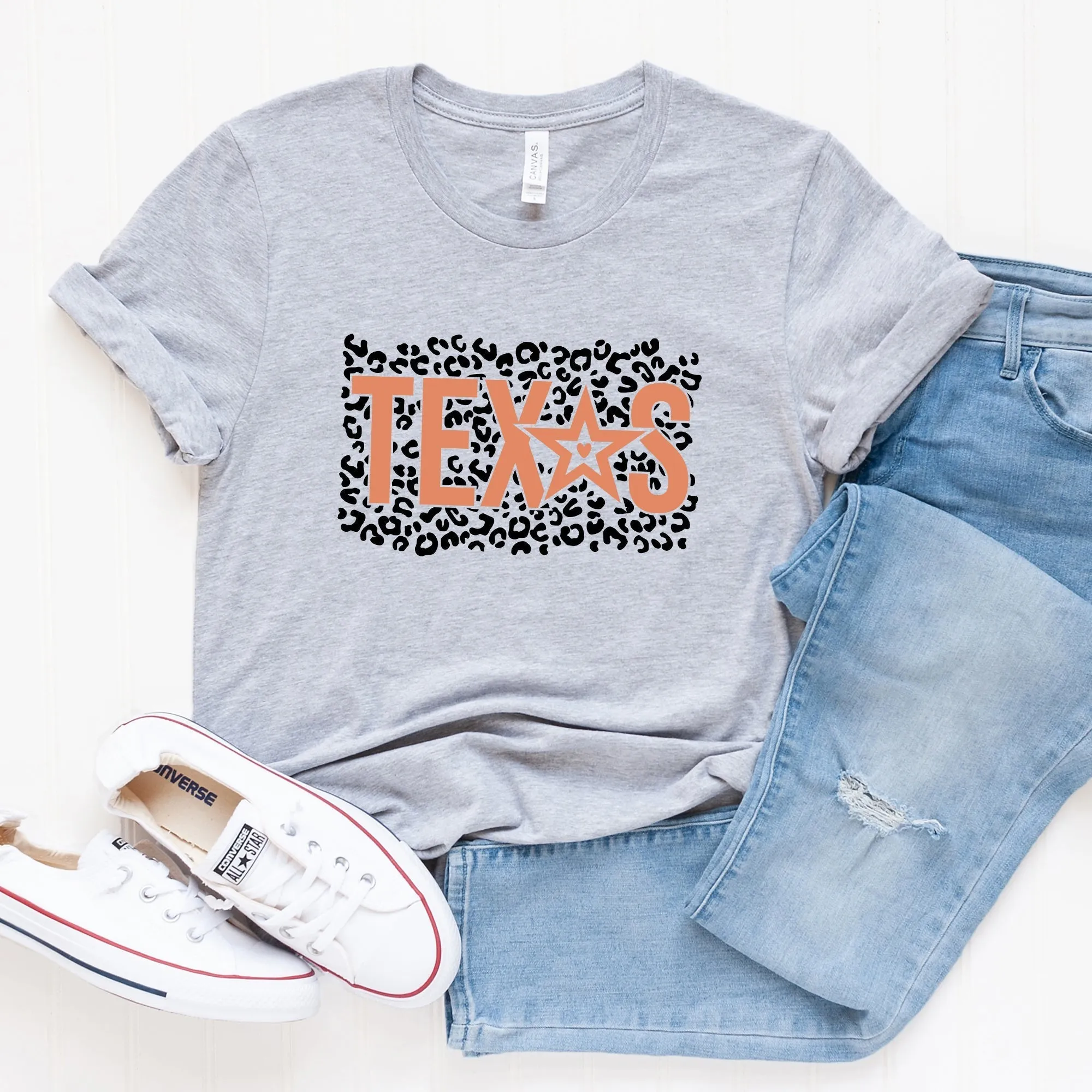 Leopard Texas Star | Short Sleeve Graphic Tee