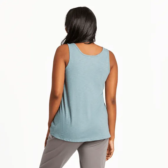Life is Good Women's Smooth Sailing Textured Slub Tank