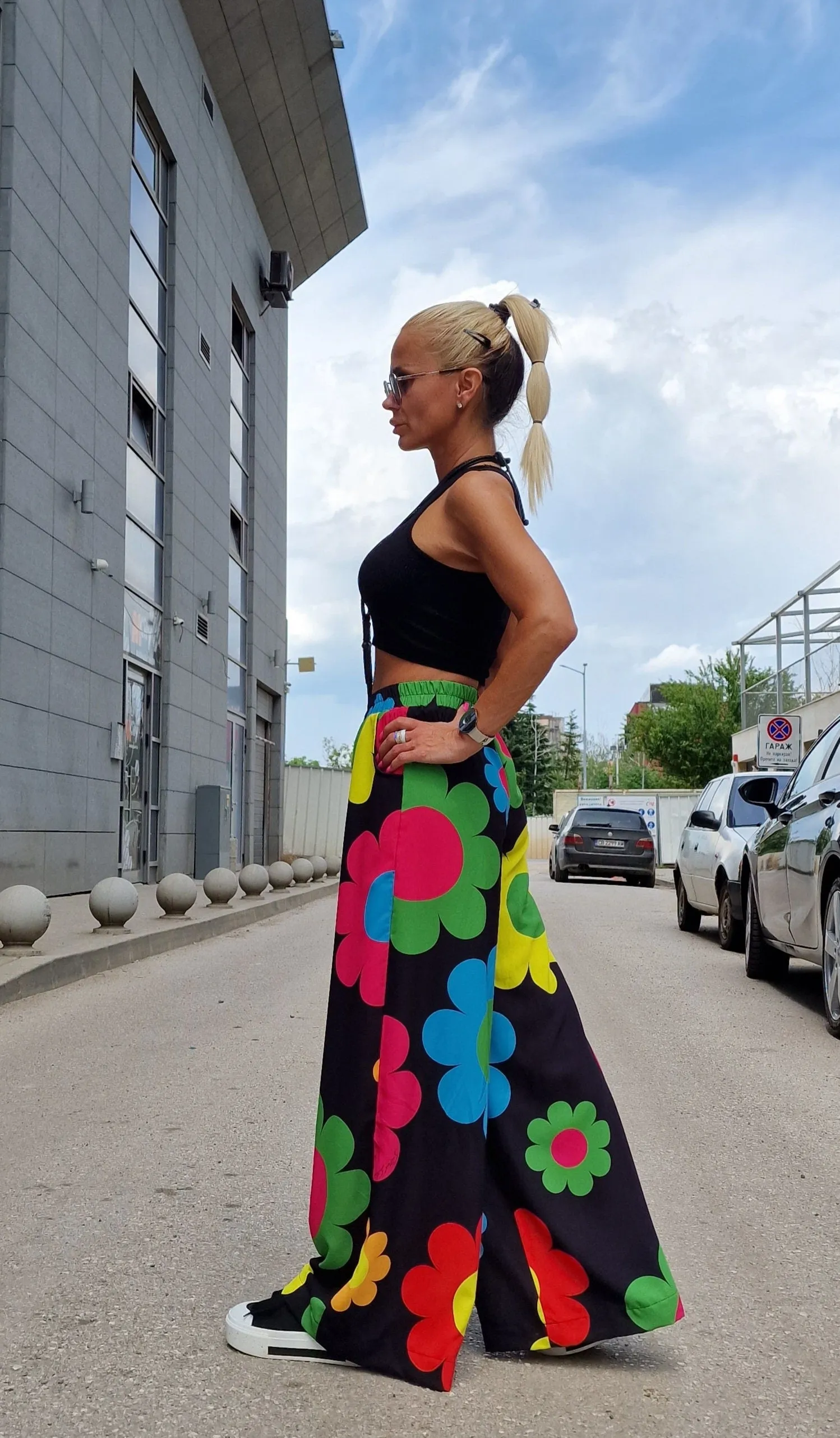 Long Skirt Pants, High Waist Pants, Summer Pants, Casual Pants, Charleston Trousers, Loose Pants, Extravagant Pants, Avant-garde trousers