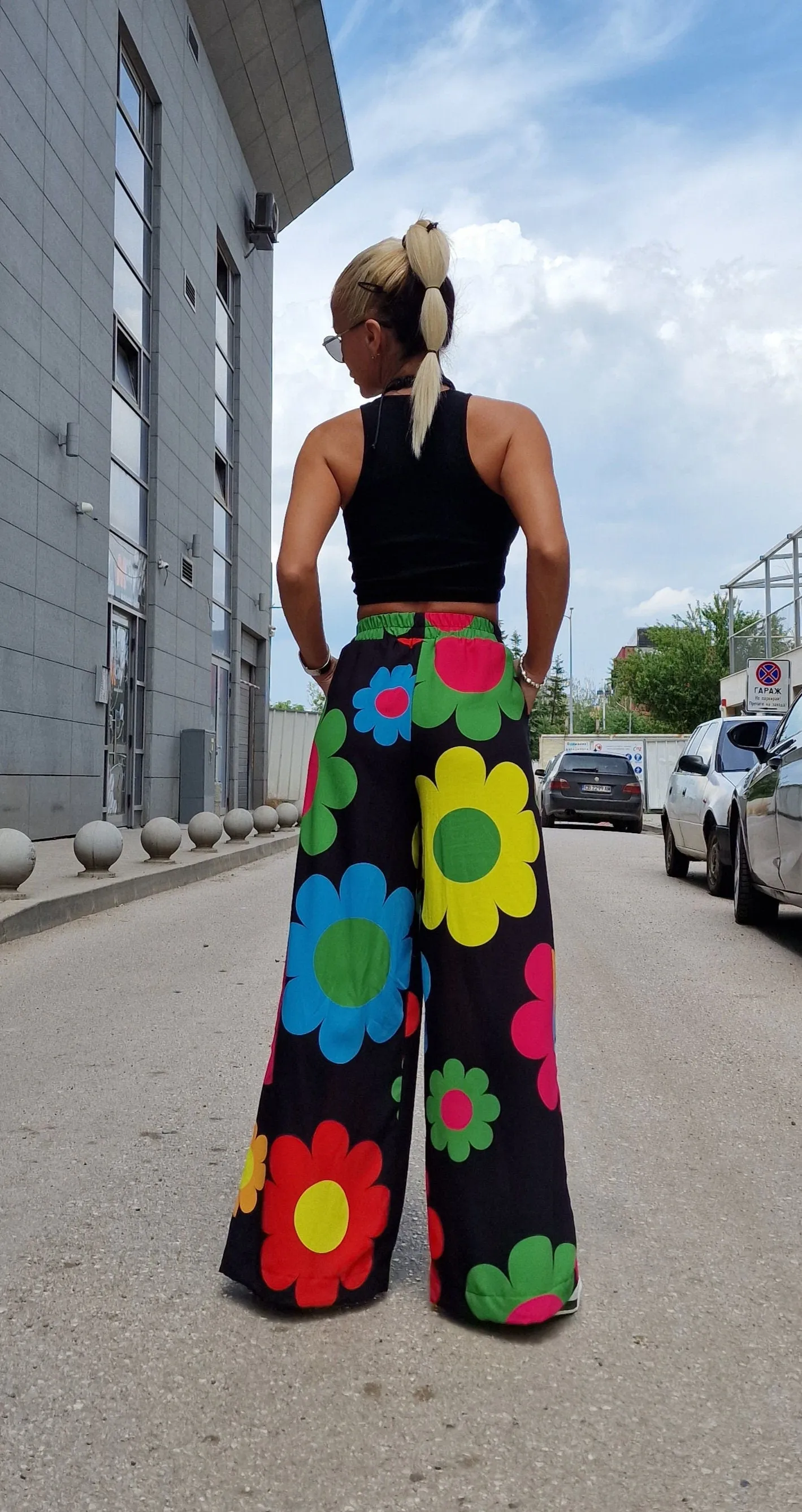 Long Skirt Pants, High Waist Pants, Summer Pants, Casual Pants, Charleston Trousers, Loose Pants, Extravagant Pants, Avant-garde trousers
