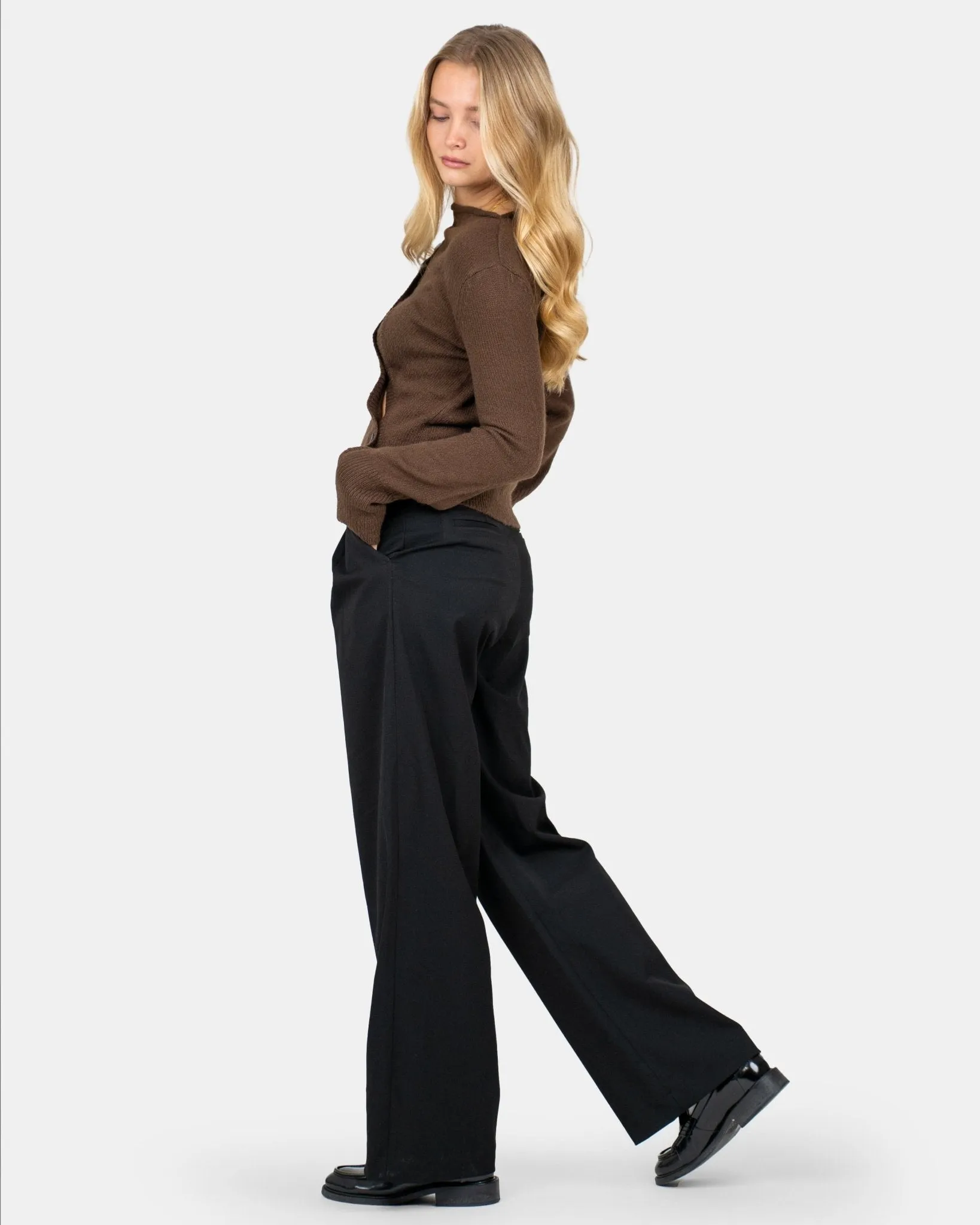 Loose Fit suit pants Black