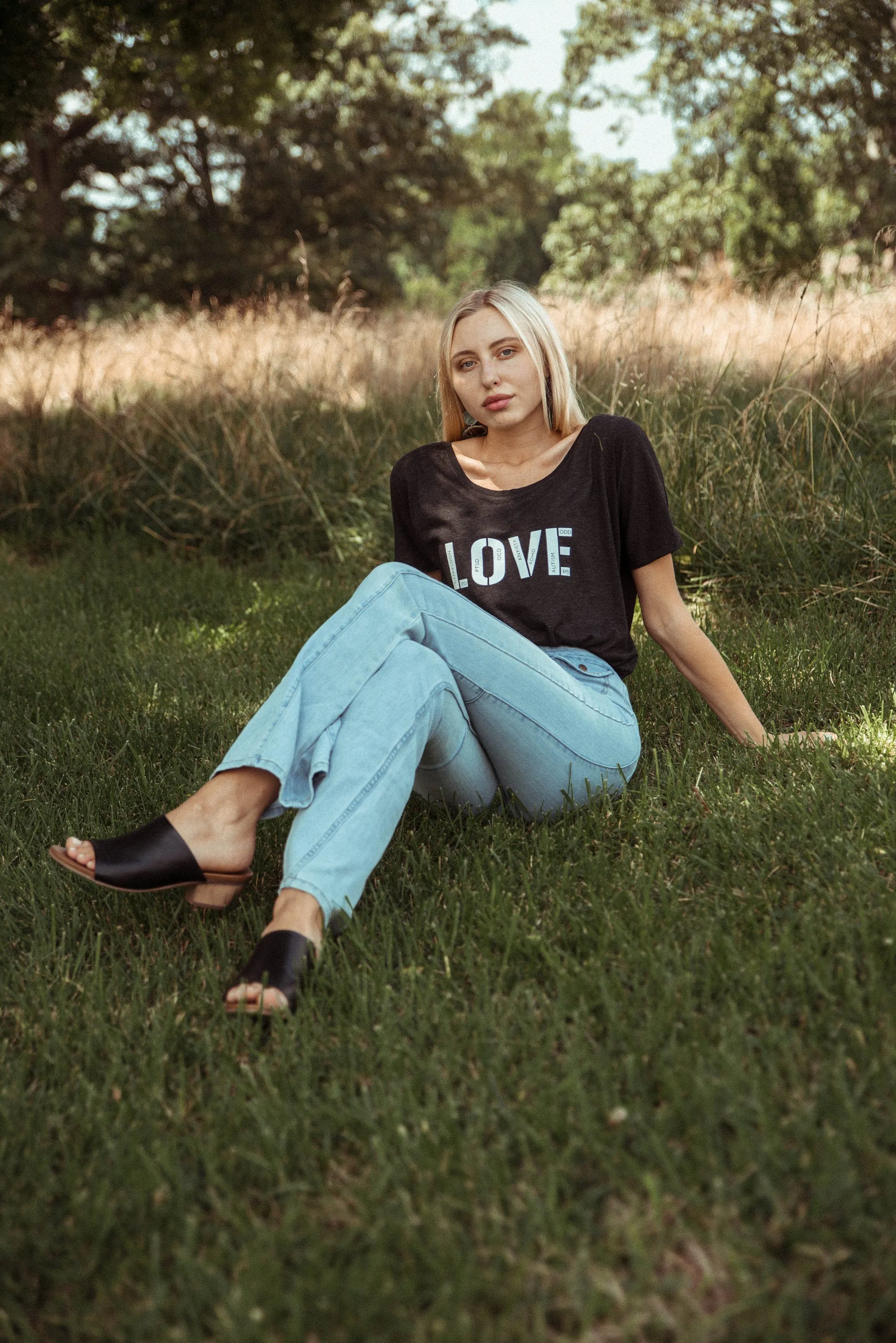 Love, ADHD, Autism, Anxiety, Mental Health - Muscle Tank