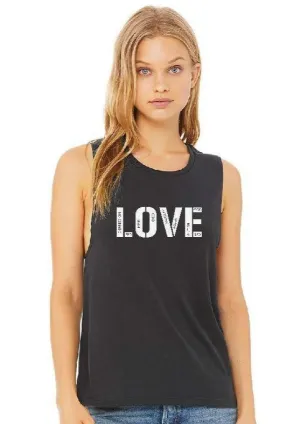 Love, ADHD, Autism, Anxiety, Mental Health - Muscle Tank