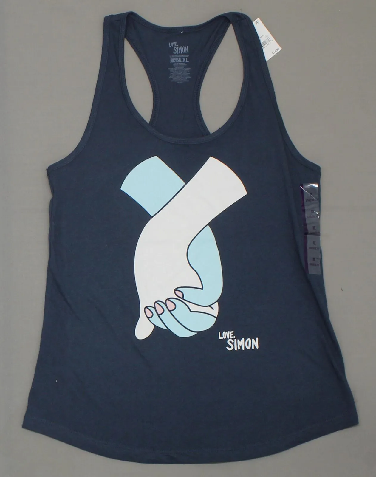 Love Simon Women's Holding Hands Graphic Racerback Tank Top