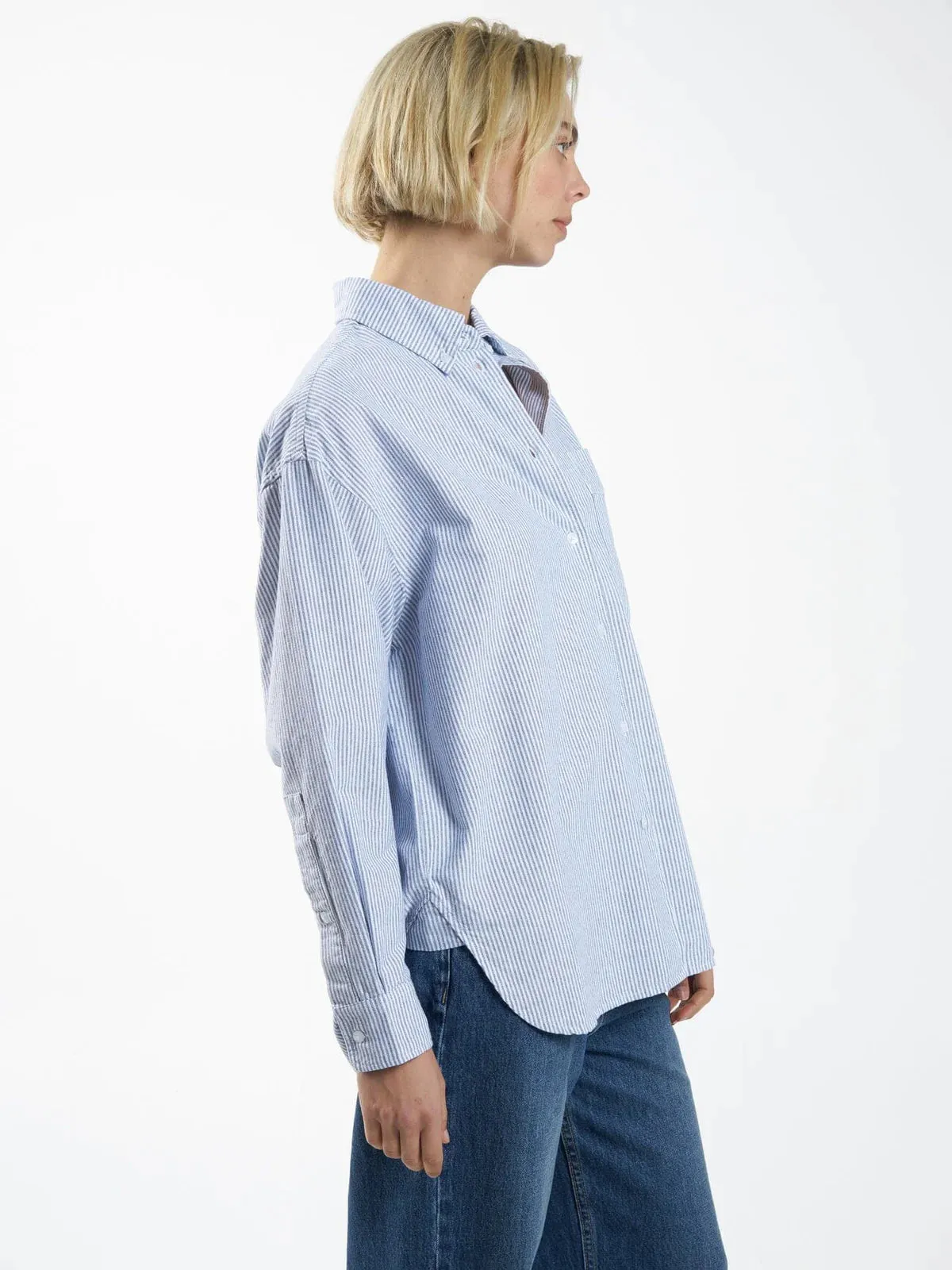 Maxwell Oversized Shirt Blue/Stripe