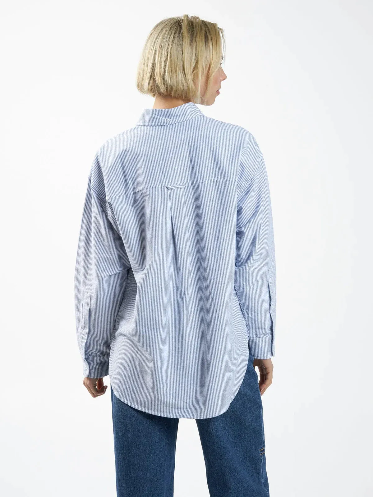 Maxwell Oversized Shirt Blue/Stripe