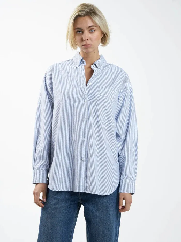 Maxwell Oversized Shirt Blue/Stripe