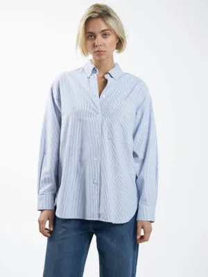 Maxwell Oversized Shirt Blue/Stripe
