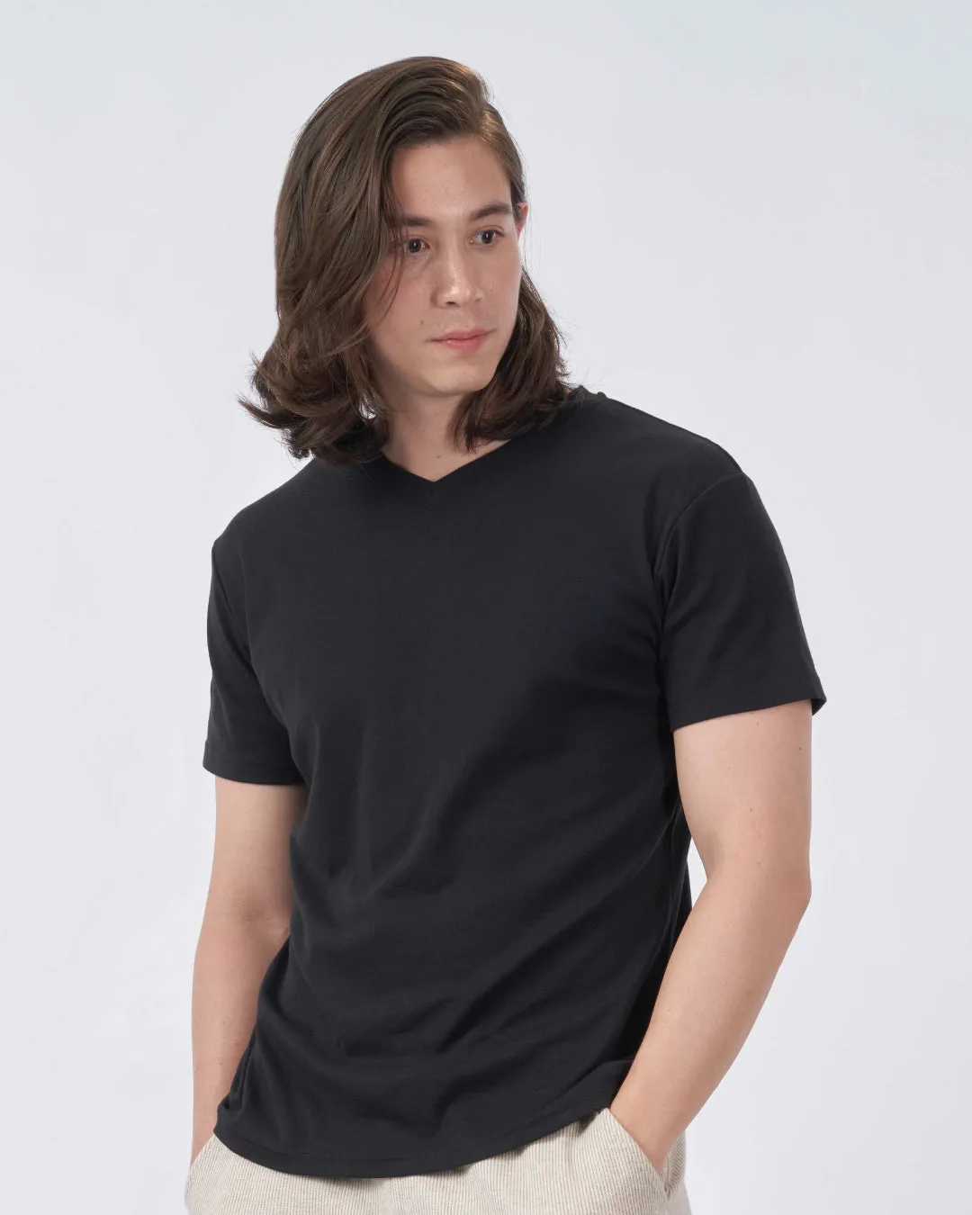 Men Comfy Cotton V-Neck Tee