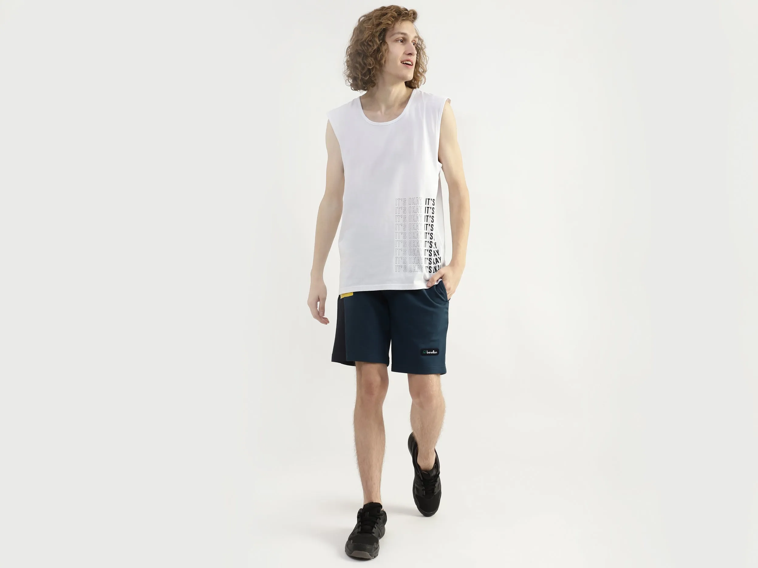 Men Printed Round Neck Tank