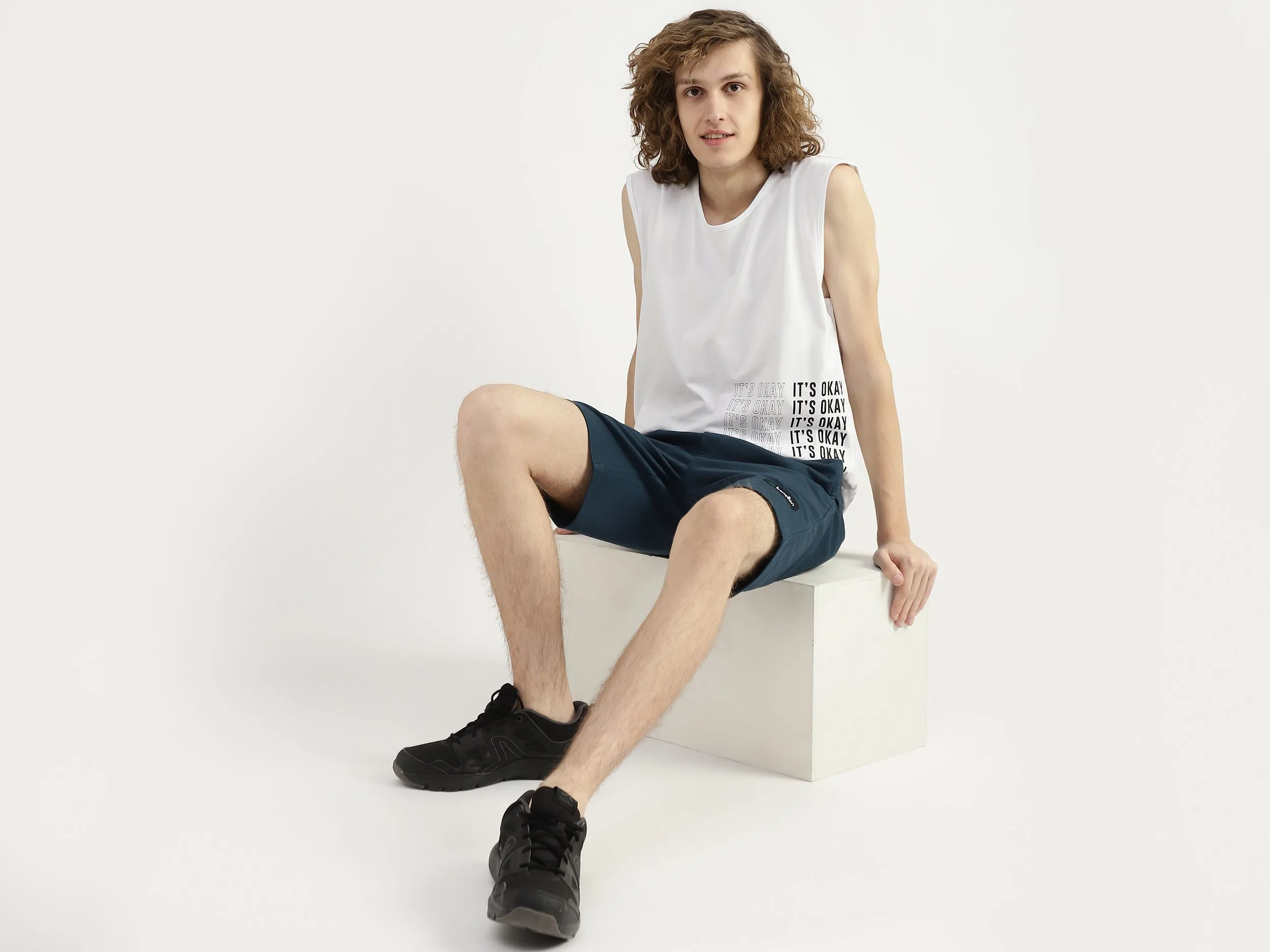 Men Printed Round Neck Tank