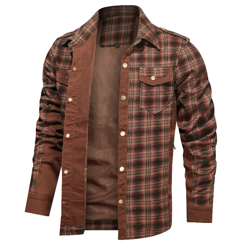 Men's Cozy Check Long Sleeve Flannel Shirt