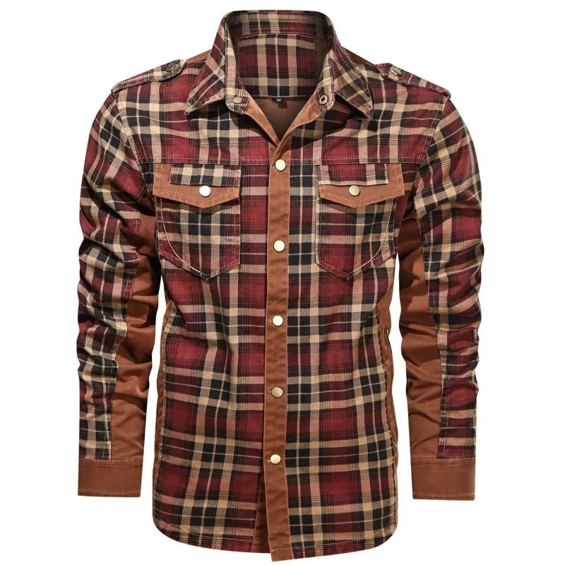 Men's Cozy Check Long Sleeve Flannel Shirt