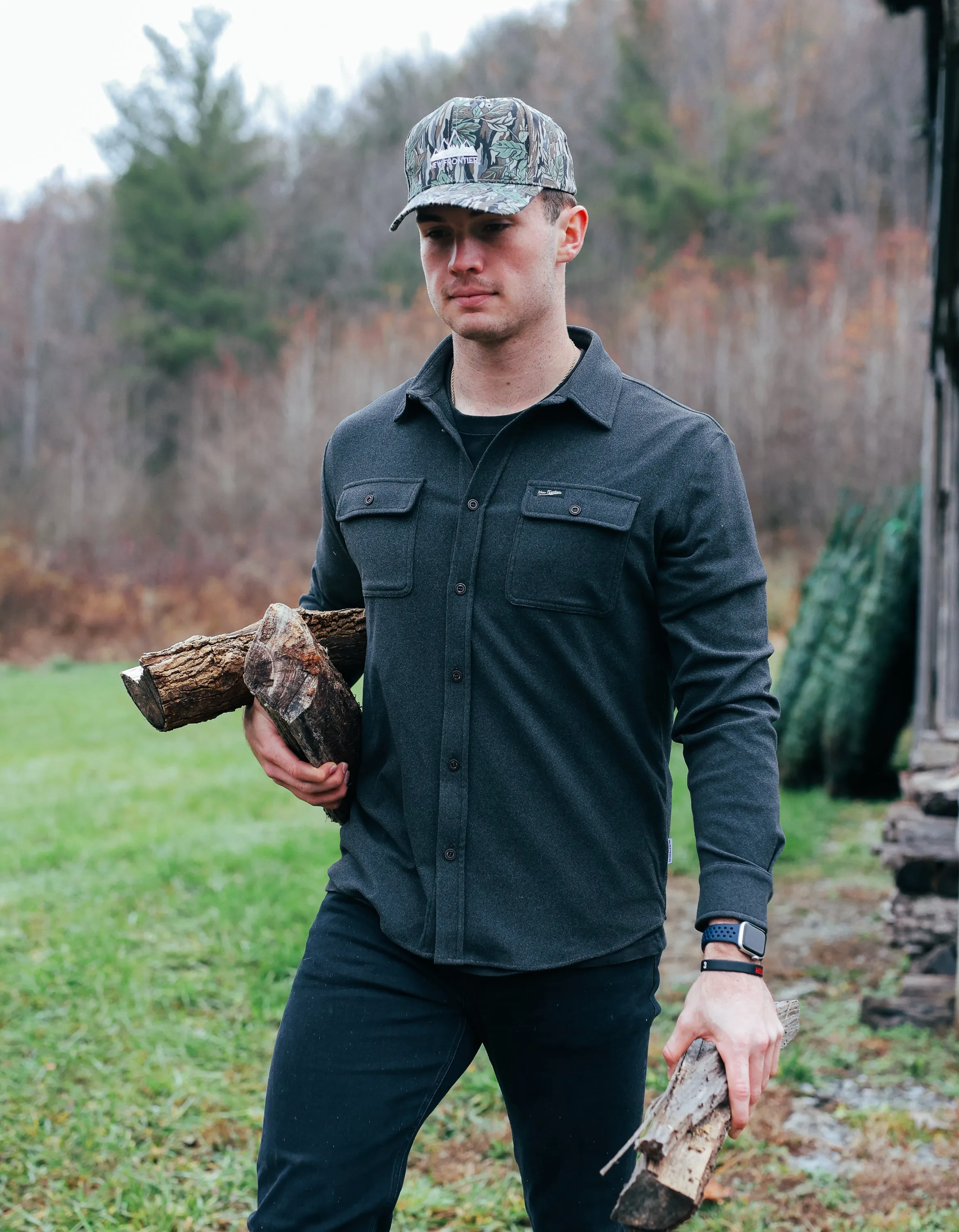 Men's Flex Flannel (Coal)