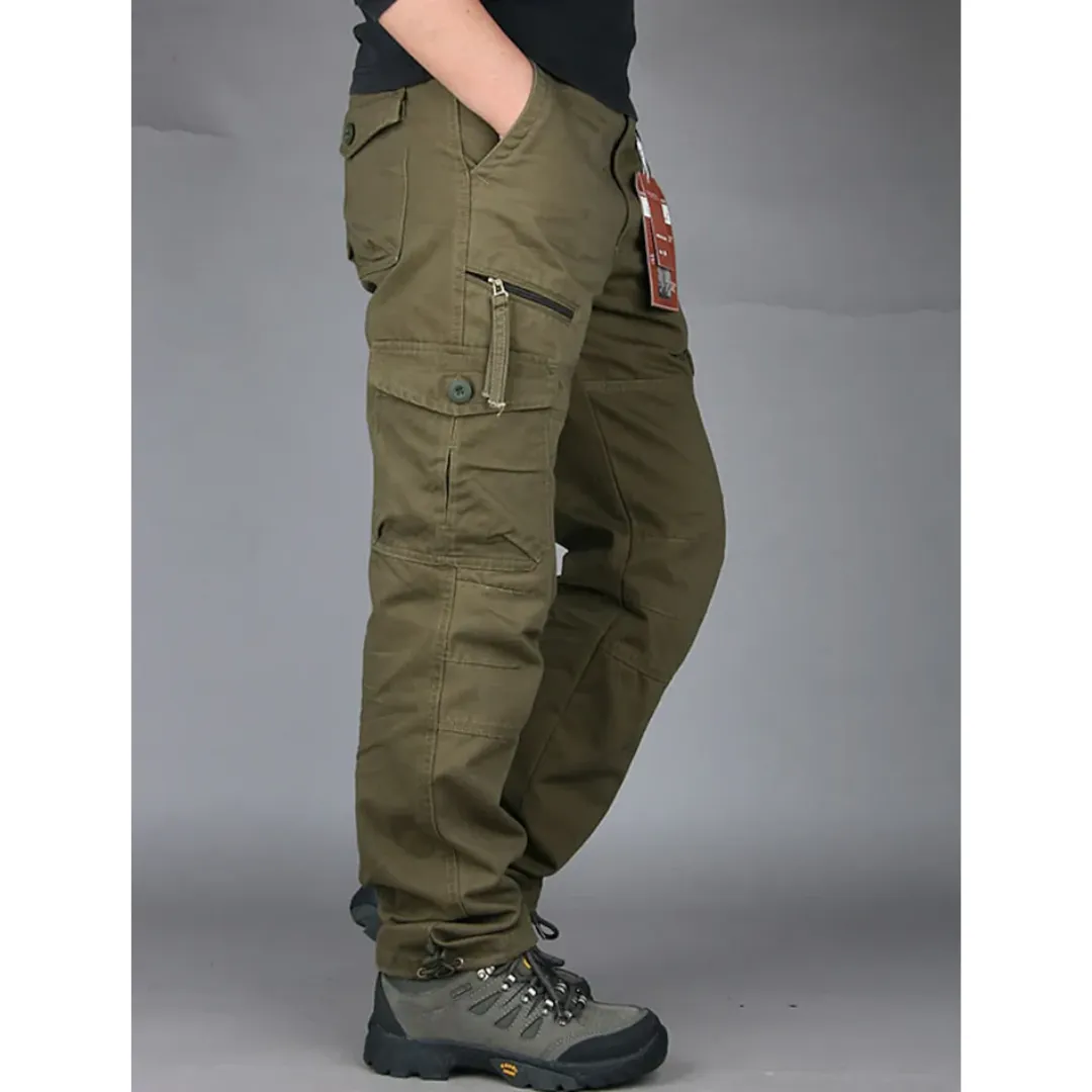 Men's Low Rise Cargo Pants With Zip Pockets | Walking