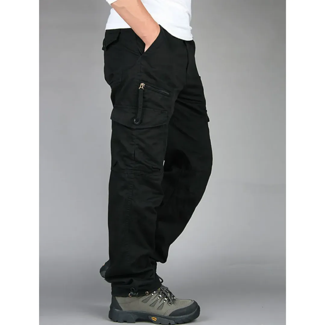 Men's Low Rise Cargo Pants With Zip Pockets | Walking