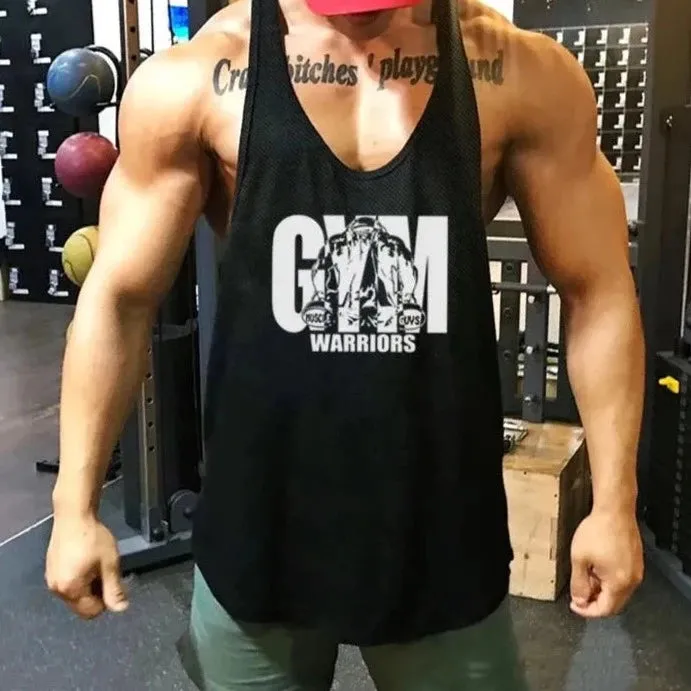 Mens Mesh Stringer Tank Tops