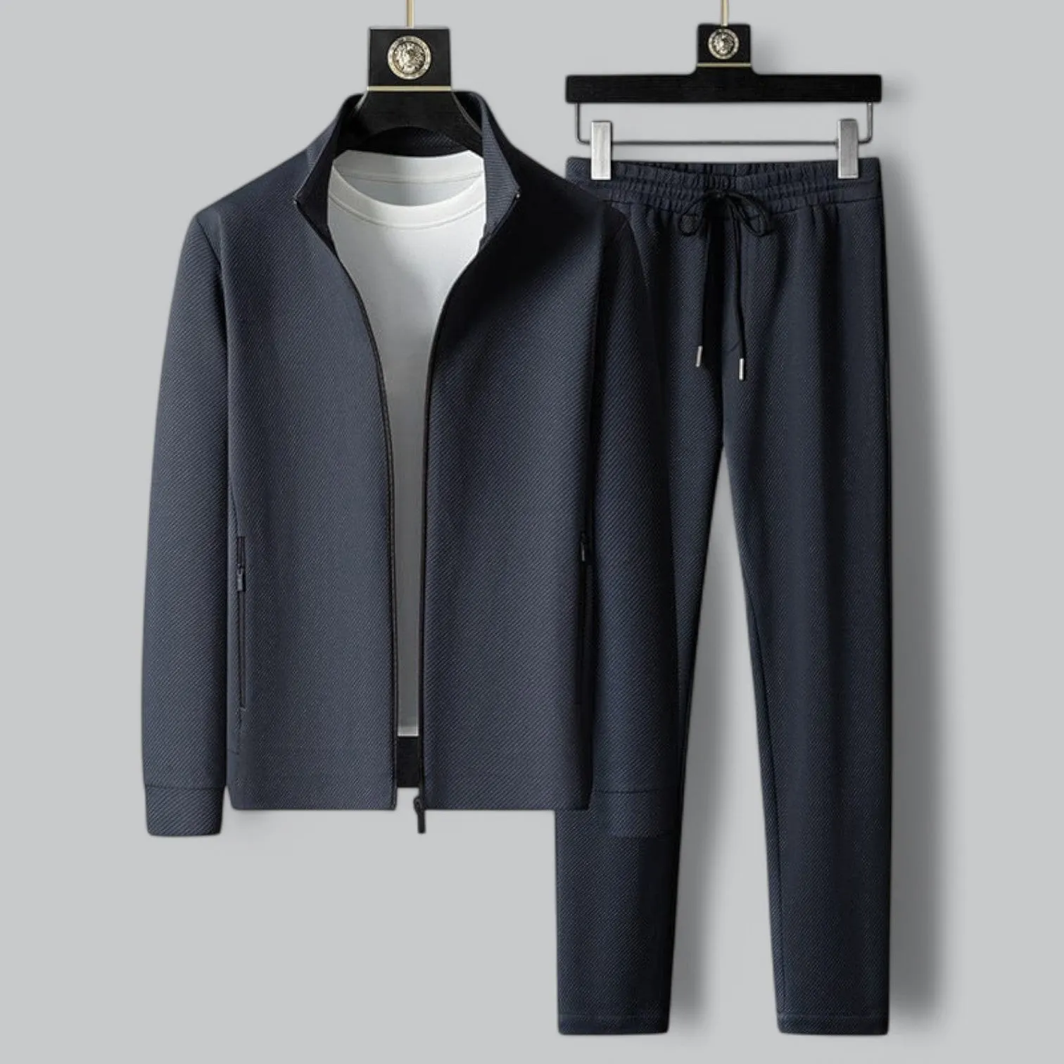 Men's Tracksuit Set | Premium Zip-Up Jacket & Drawstring Pants | Comfortable Sportswear for Active Lifestyle