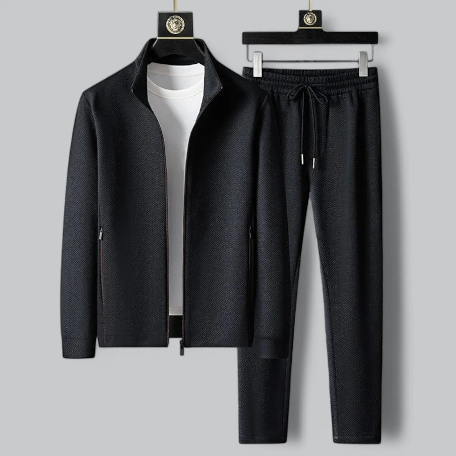 Men's Tracksuit Set | Premium Zip-Up Jacket & Drawstring Pants | Comfortable Sportswear for Active Lifestyle