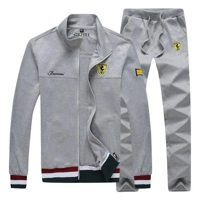 Men's Tracksuit With Stand-Collar