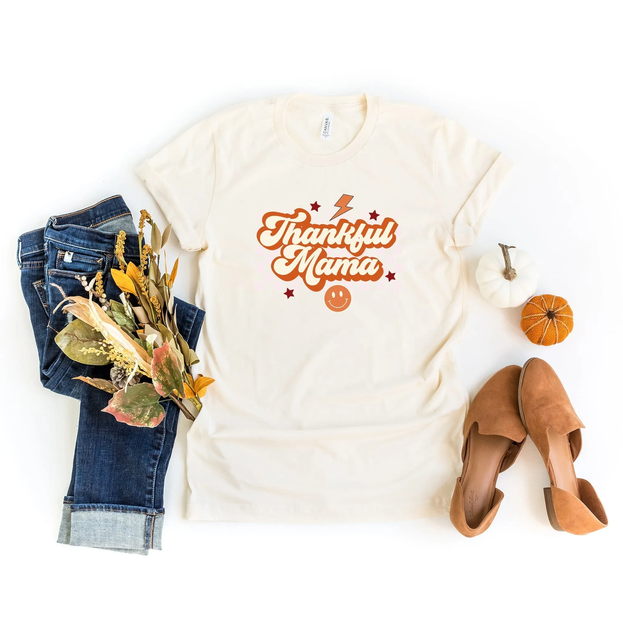 Merry Mama Checkered | Short Sleeve Crew Neck