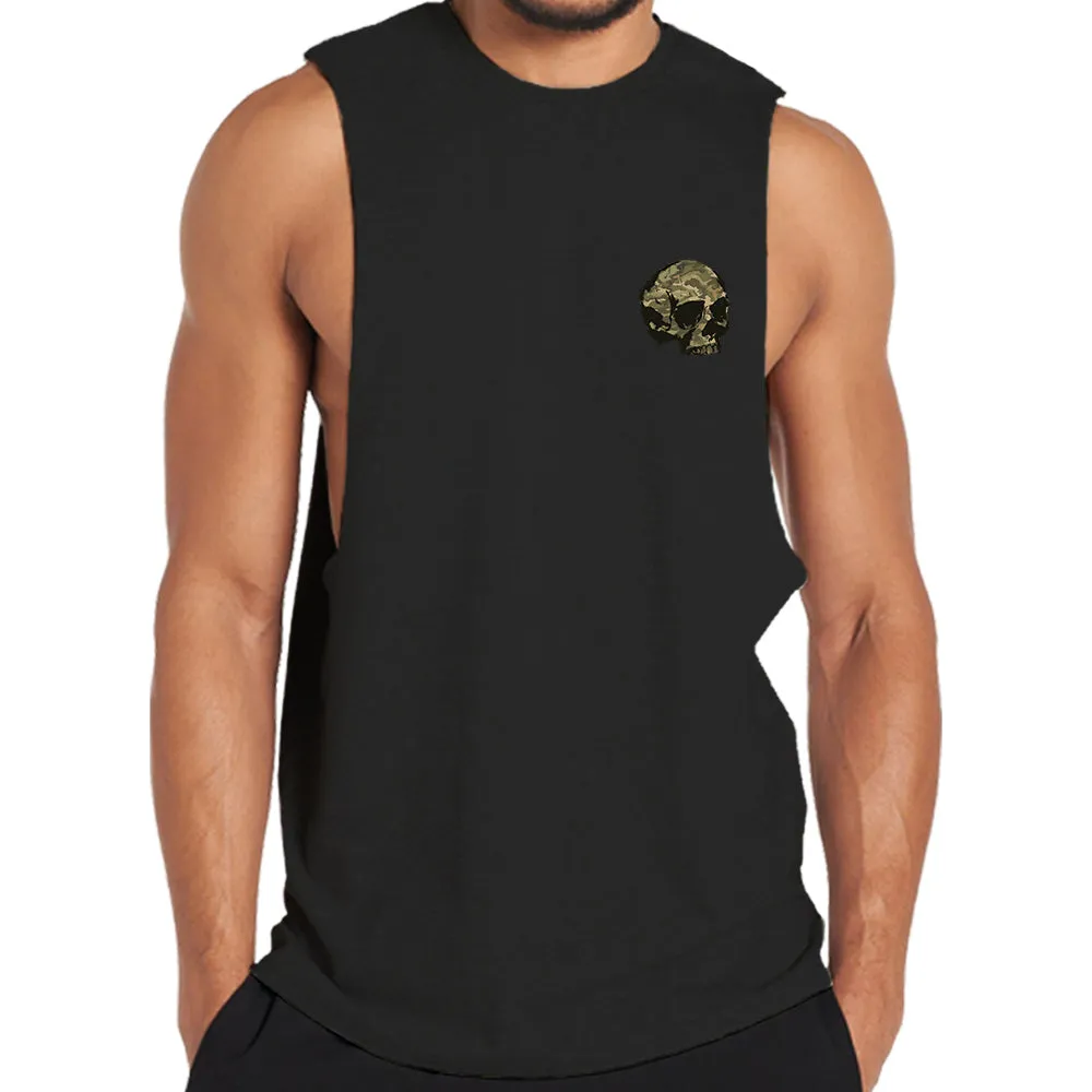 Mini Camouflage Skull Tank Top