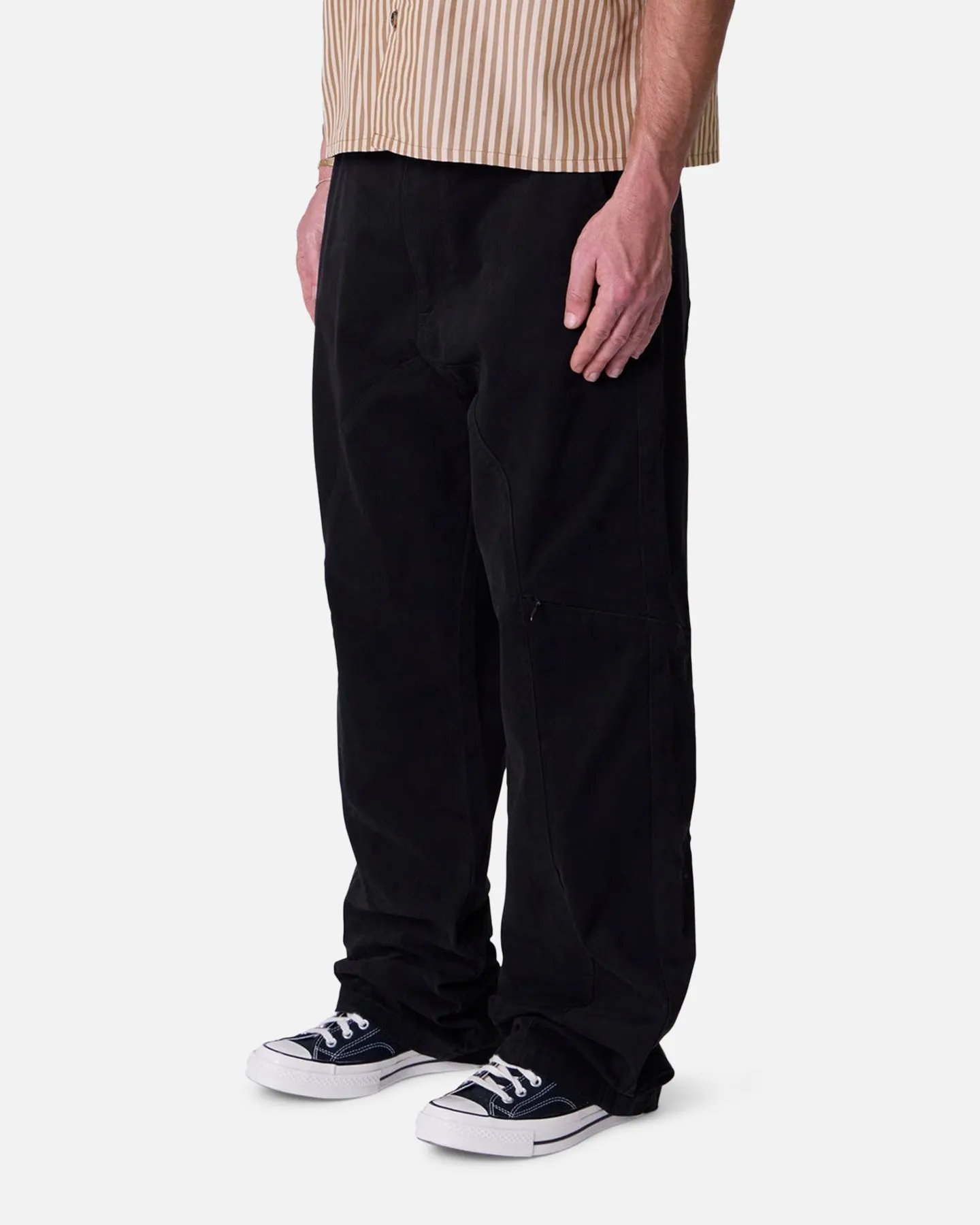 MNML Secret Zipper Cargo Pants Black