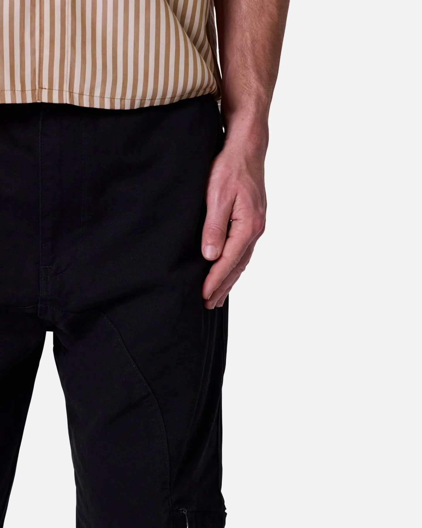 MNML Secret Zipper Cargo Pants Black