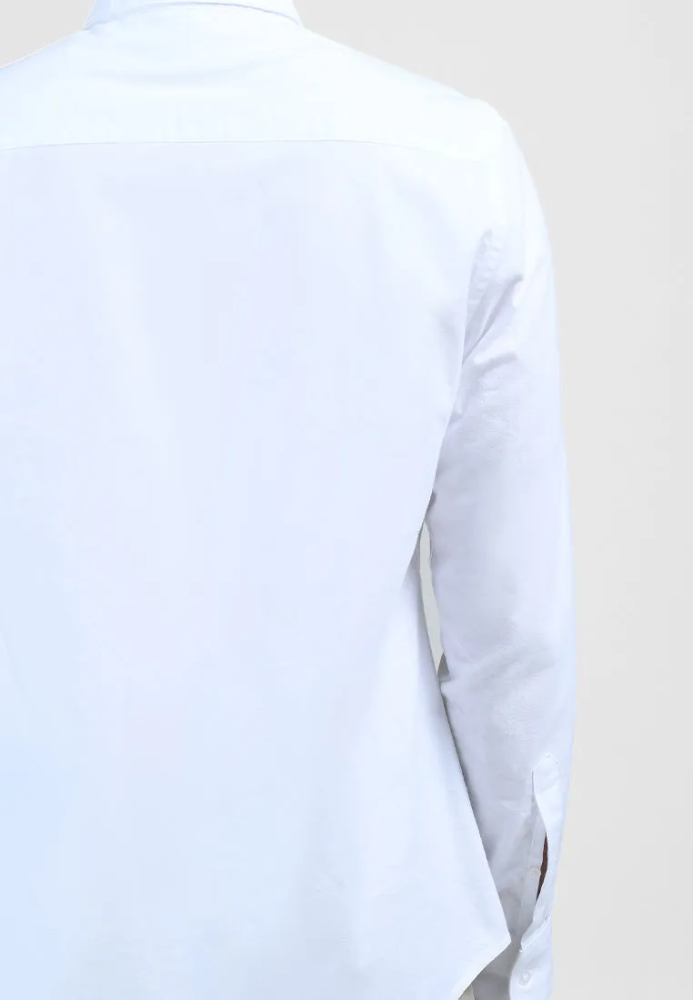 MOC Kemeja Lengan Panjang MANNOR-WHITE