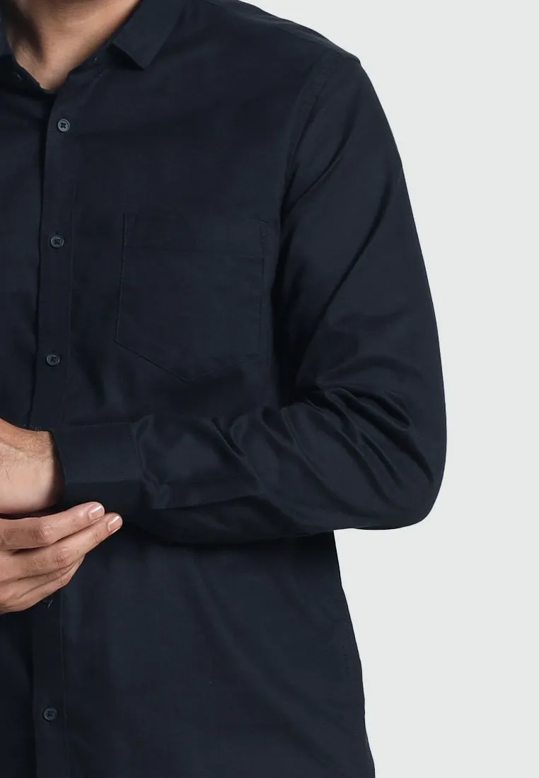 MOC Kemeja Lengan Panjang Pria CASPIAN-BLACK