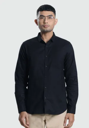 MOC Kemeja Lengan Panjang Pria CASPIAN-BLACK