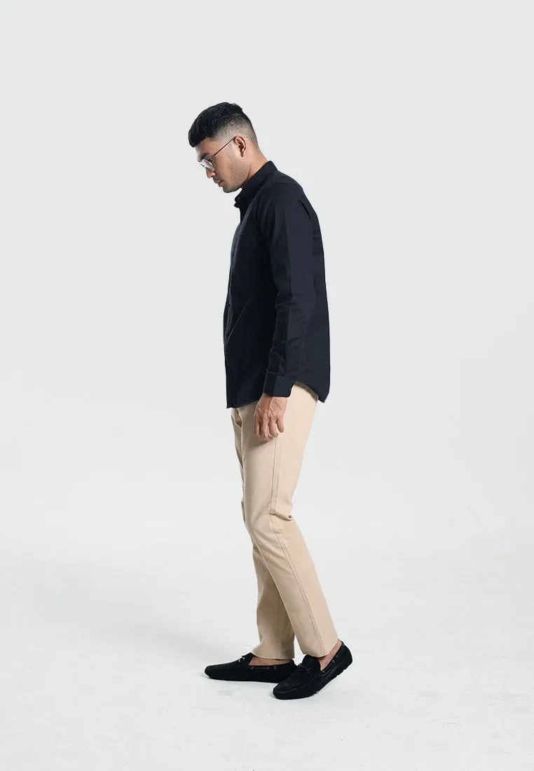 MOC Kemeja Lengan Panjang Pria CASPIAN-BLACK