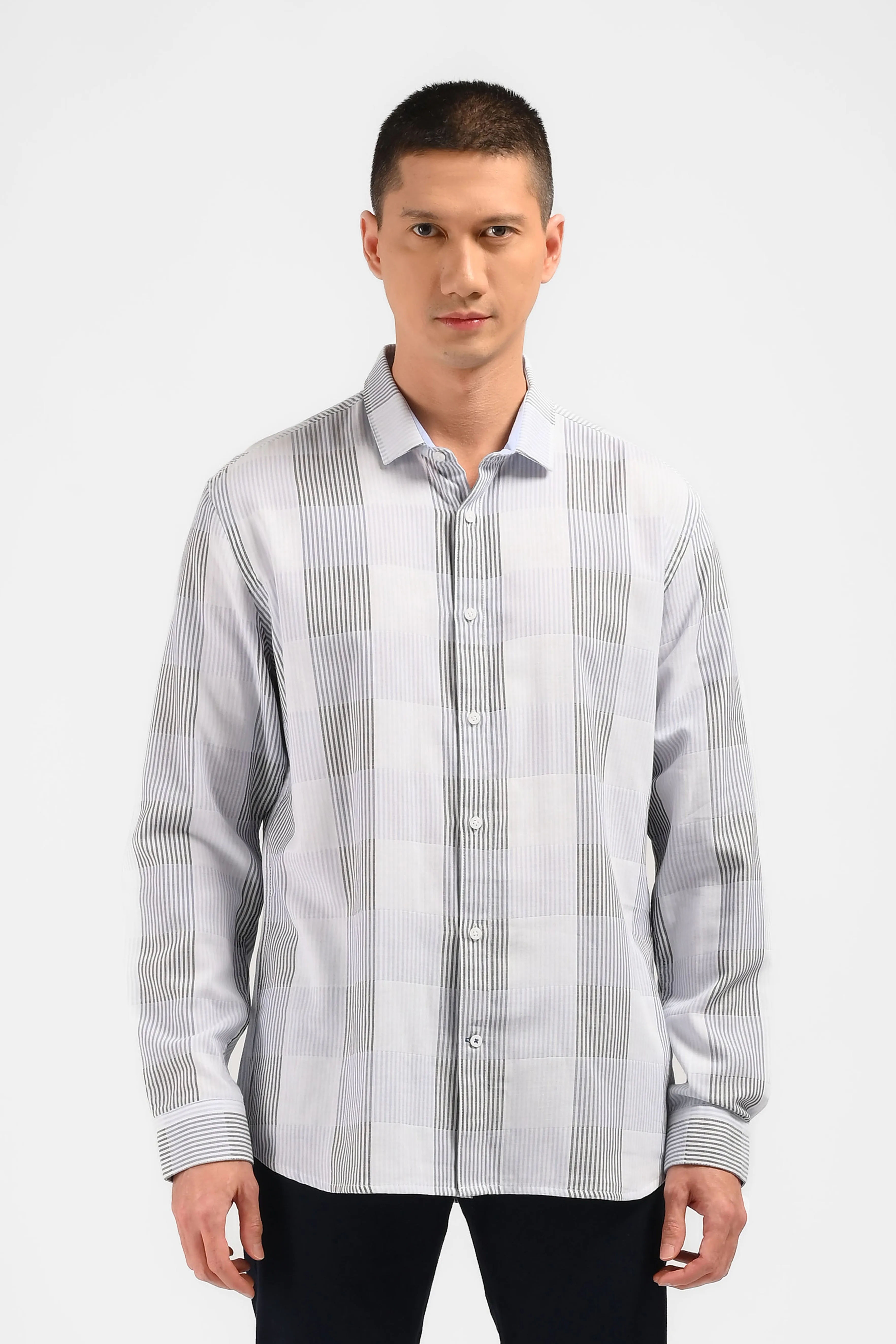 MOC Kemeja Lengan Panjang Pria NADAL-BLUE