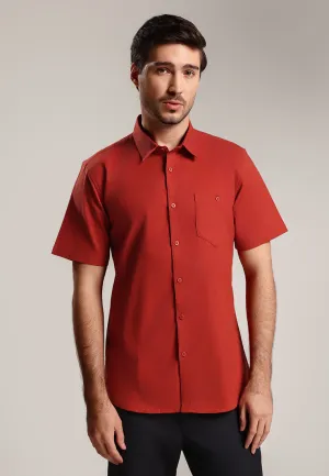 MOC - Kemeja Lengan Pendek Oxyge - Terracotta