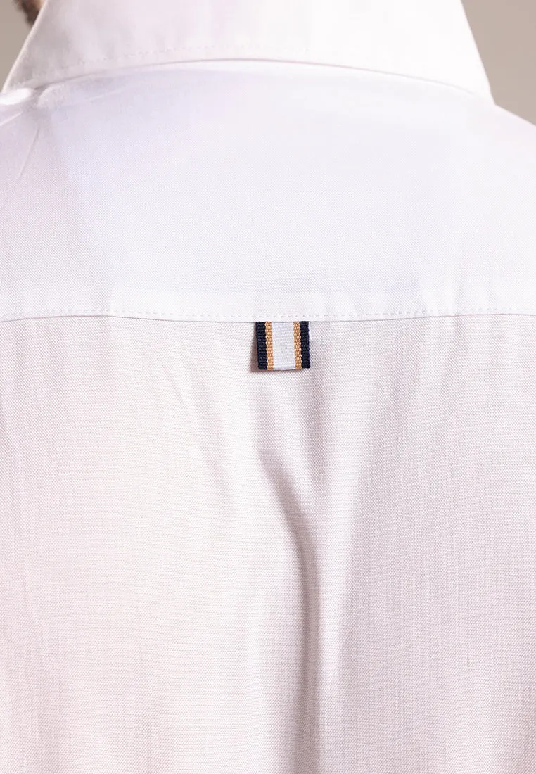 MOC - Kemeja Polos Pria Lengan Panjang Kingwell - White