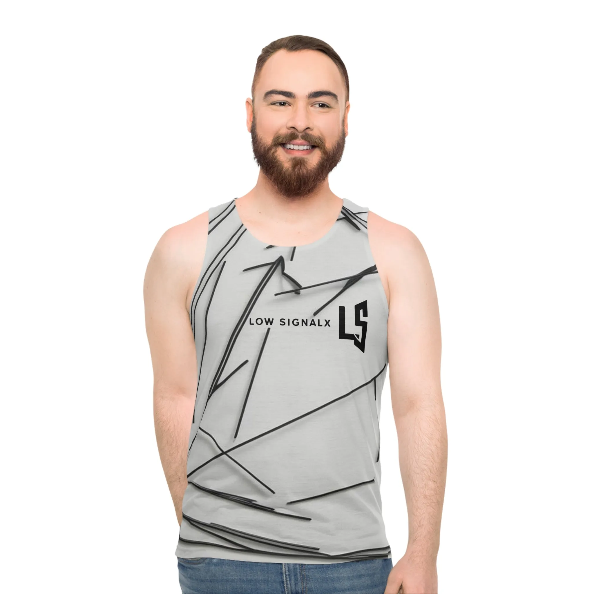 Modern Graphic Unisex Tank Top - Low SignalX Design
