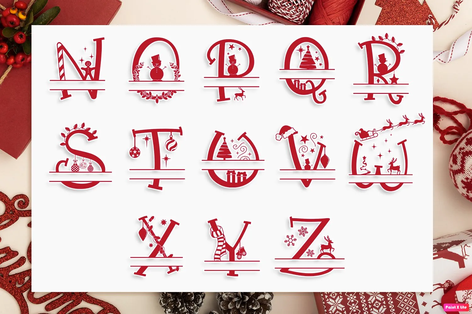 Monogram Christmas Tee