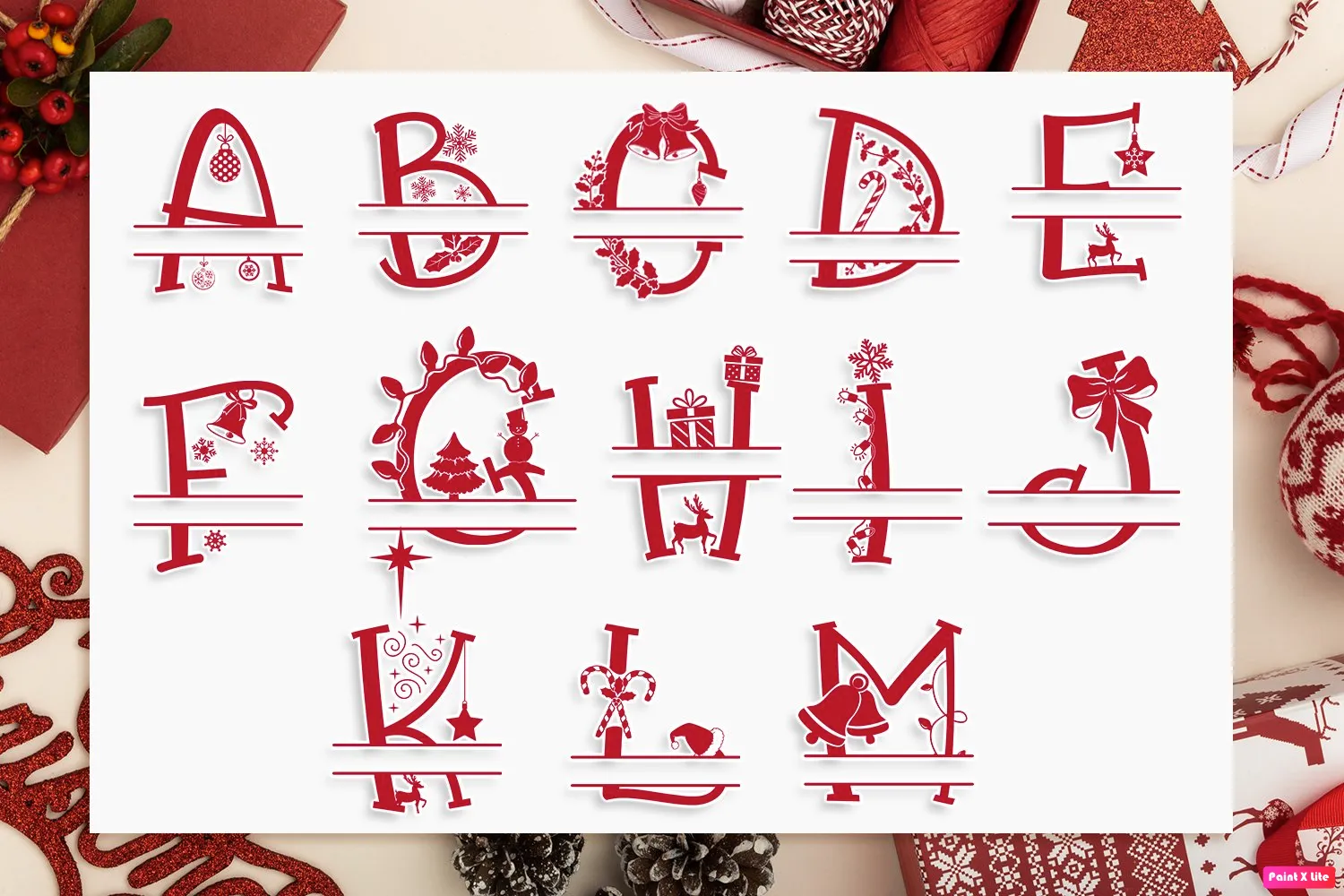 Monogram Christmas Tee