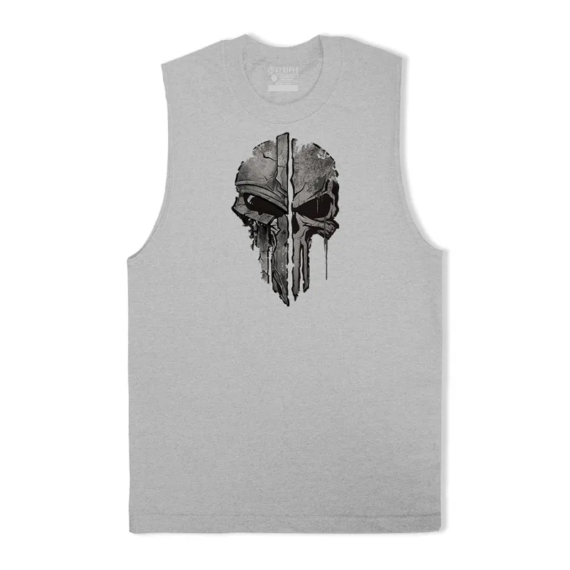 Monster Skull Graphic Tank Top
