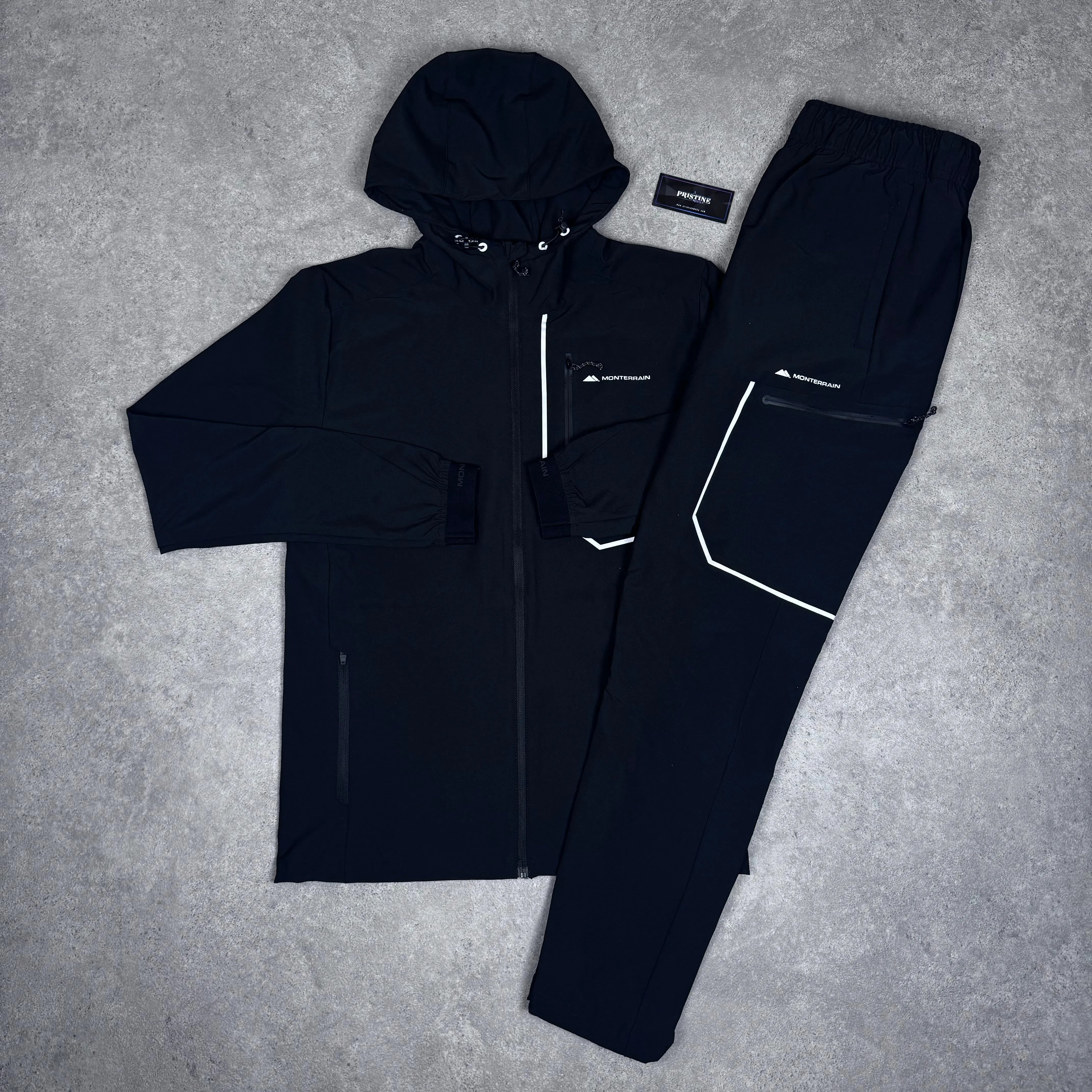 Monterrain woven tracksuit (Black)