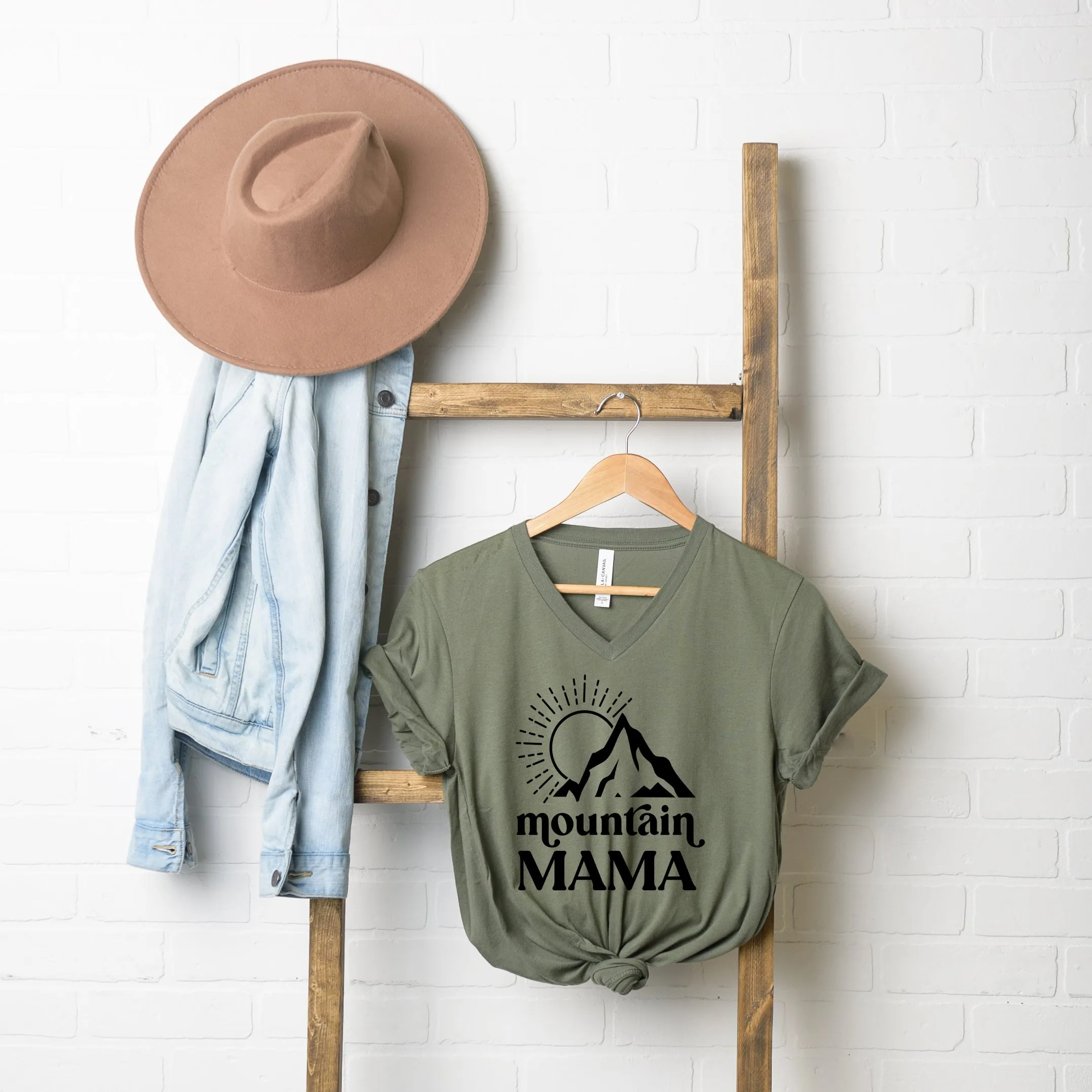 Mountain Mama Sun | Short Sleeve V-Neck