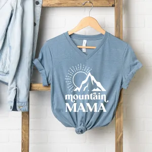 Mountain Mama Sun | Short Sleeve V-Neck