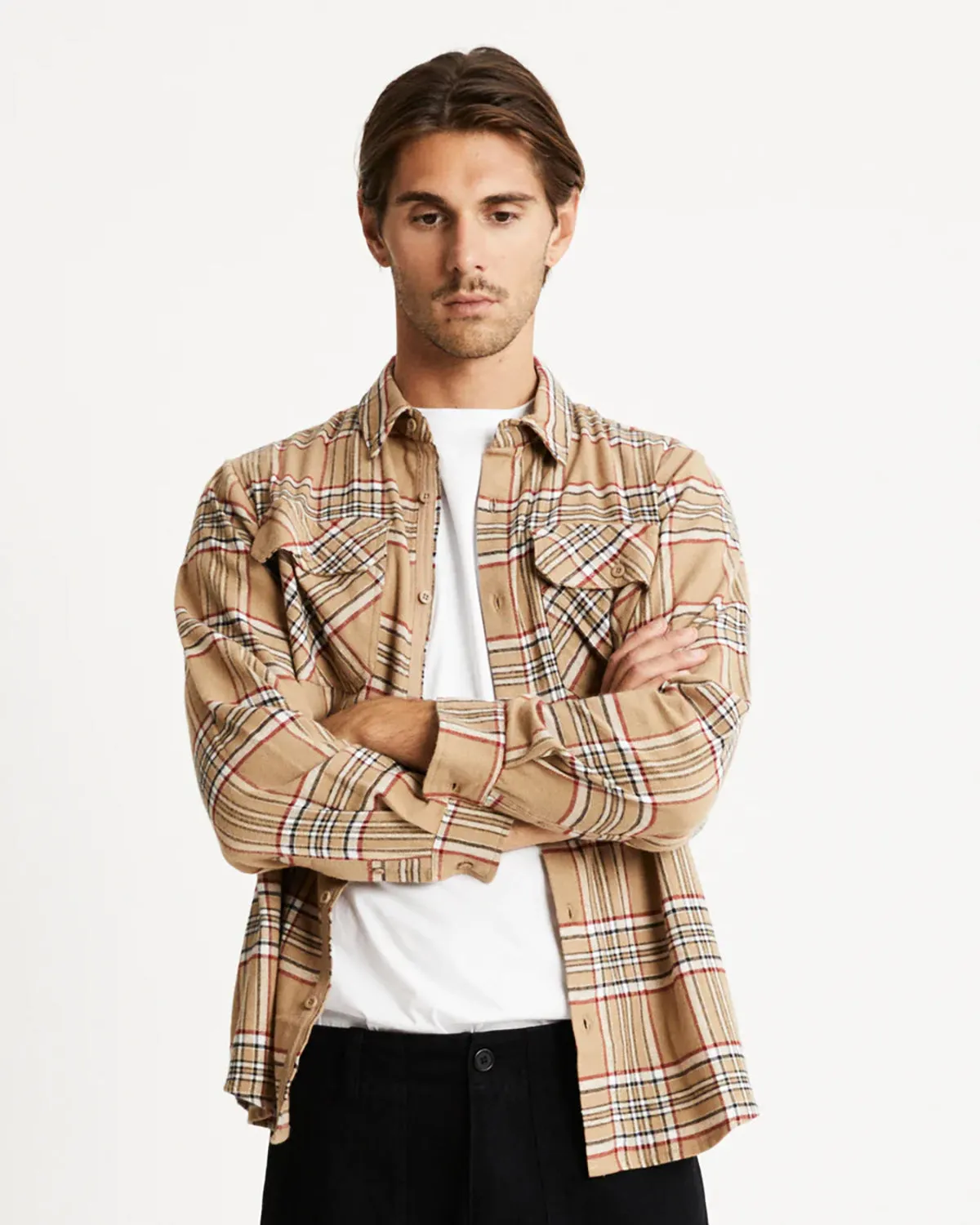 MRS FLANNEL CHECK L/S SHIRT