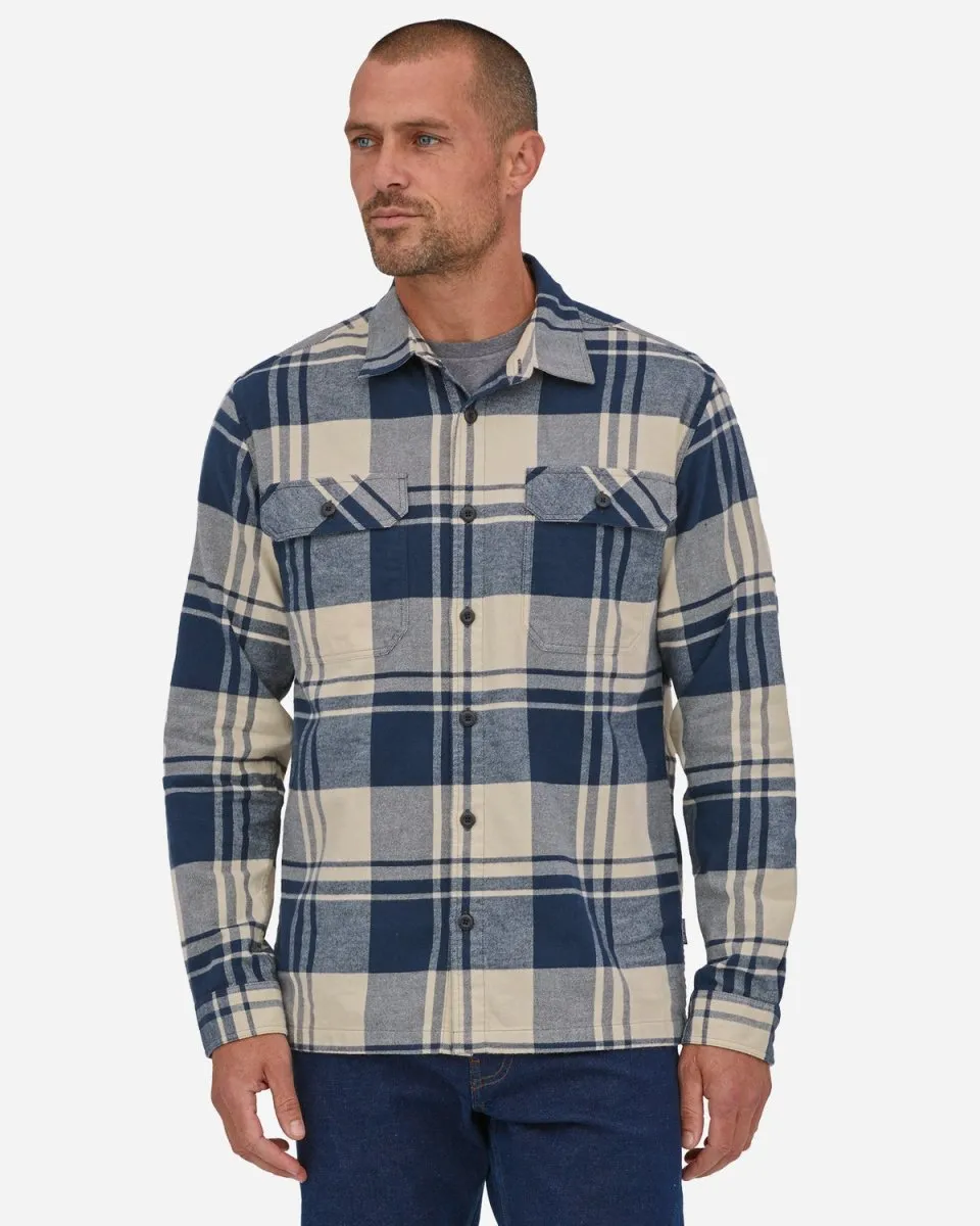 M's Fjord Flannel Shirt - Oak/Smolder Blue