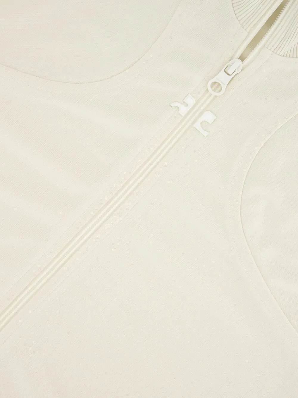 Natural Beige Scuba Interlock Tracksuit Jacket